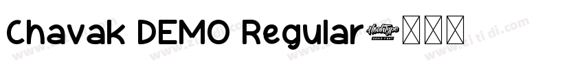 Chavak DEMO Regular字体转换